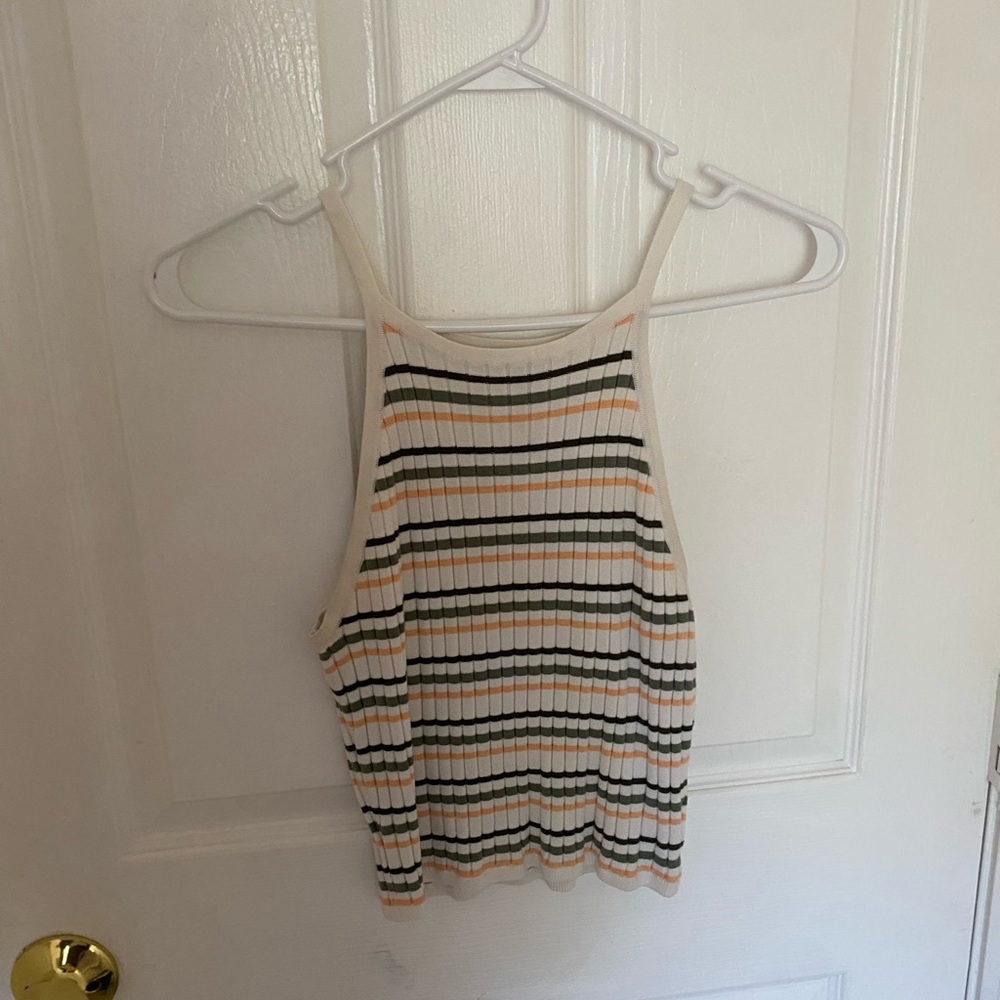 Striped Multicolor Women's Tank Top